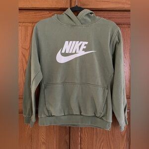 Nike Kids Lt Olive Green Hoodie Sweatshirt Boys Size XL